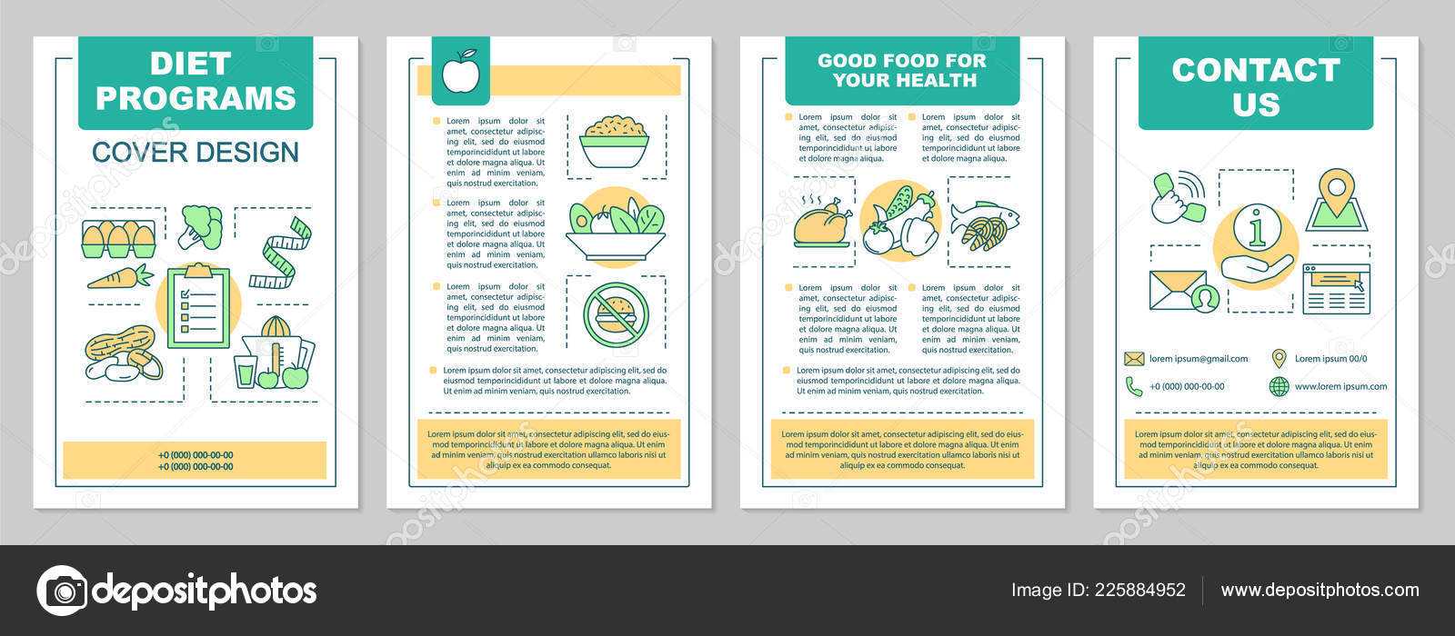 Food Magazine Layout Templates | Healthy Nutrition Brochure With Regard To Nutrition Brochure Template