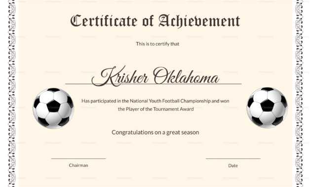 Football Certificate Template - Mahre.horizonconsulting.co pertaining to Football Certificate Template