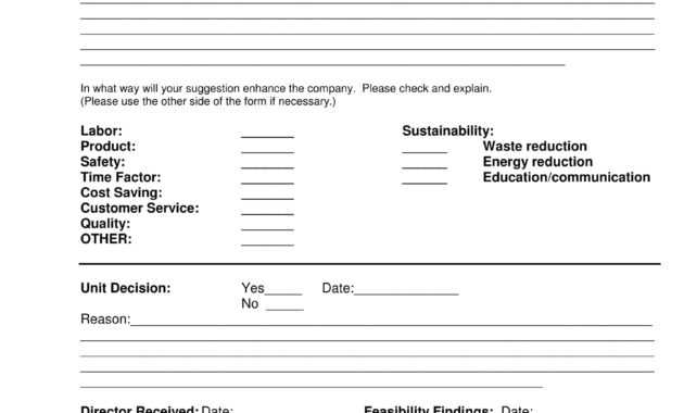 Free 14+ Employee Suggestion Forms In Word | Excel | Pdf intended for Word Employee Suggestion Form Template