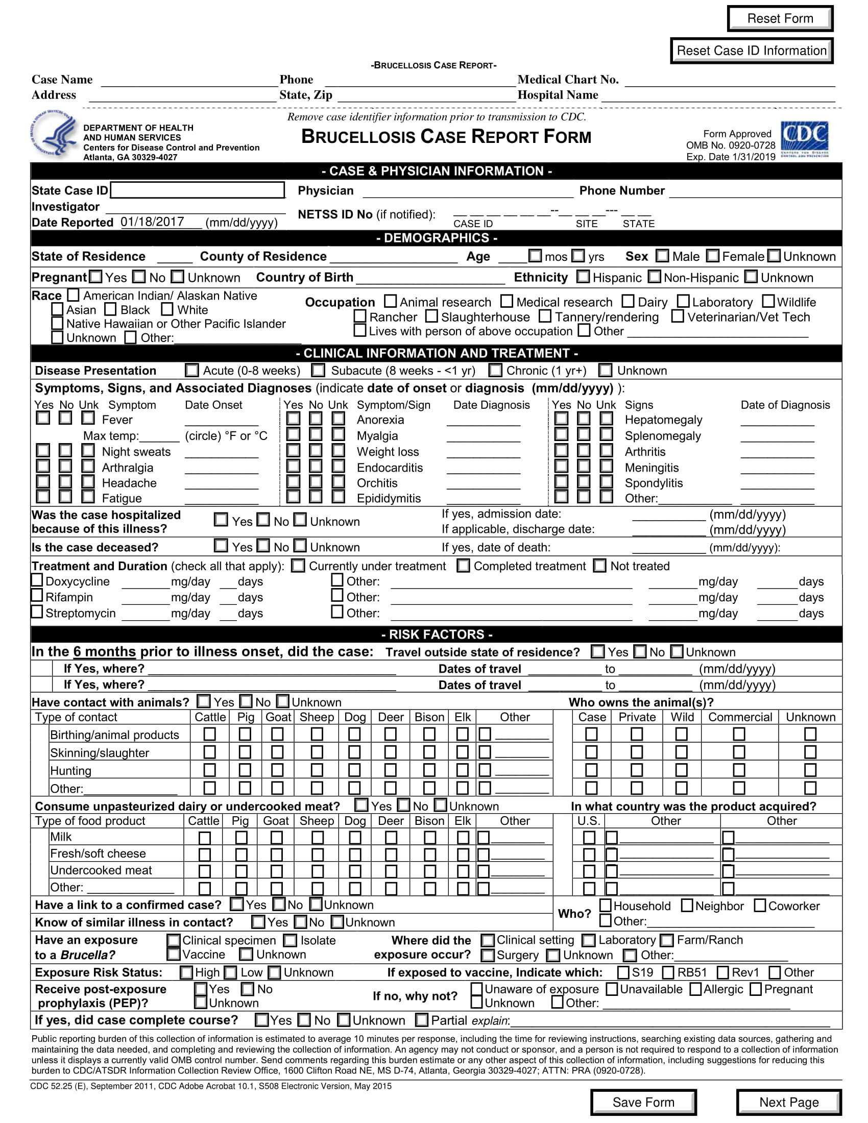 Free 15+ Case Report Forms In Pdf | Doc For Case Report Form Template