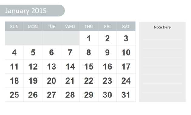 Free 2015 Calendar Template For Powerpoint regarding Powerpoint Calendar Template 2015