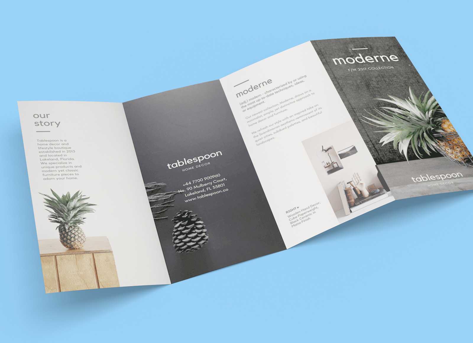 Free 4 Panel Quad Fold Brochure Mockup Psd – Good Mockups Regarding 4 Fold Brochure Template