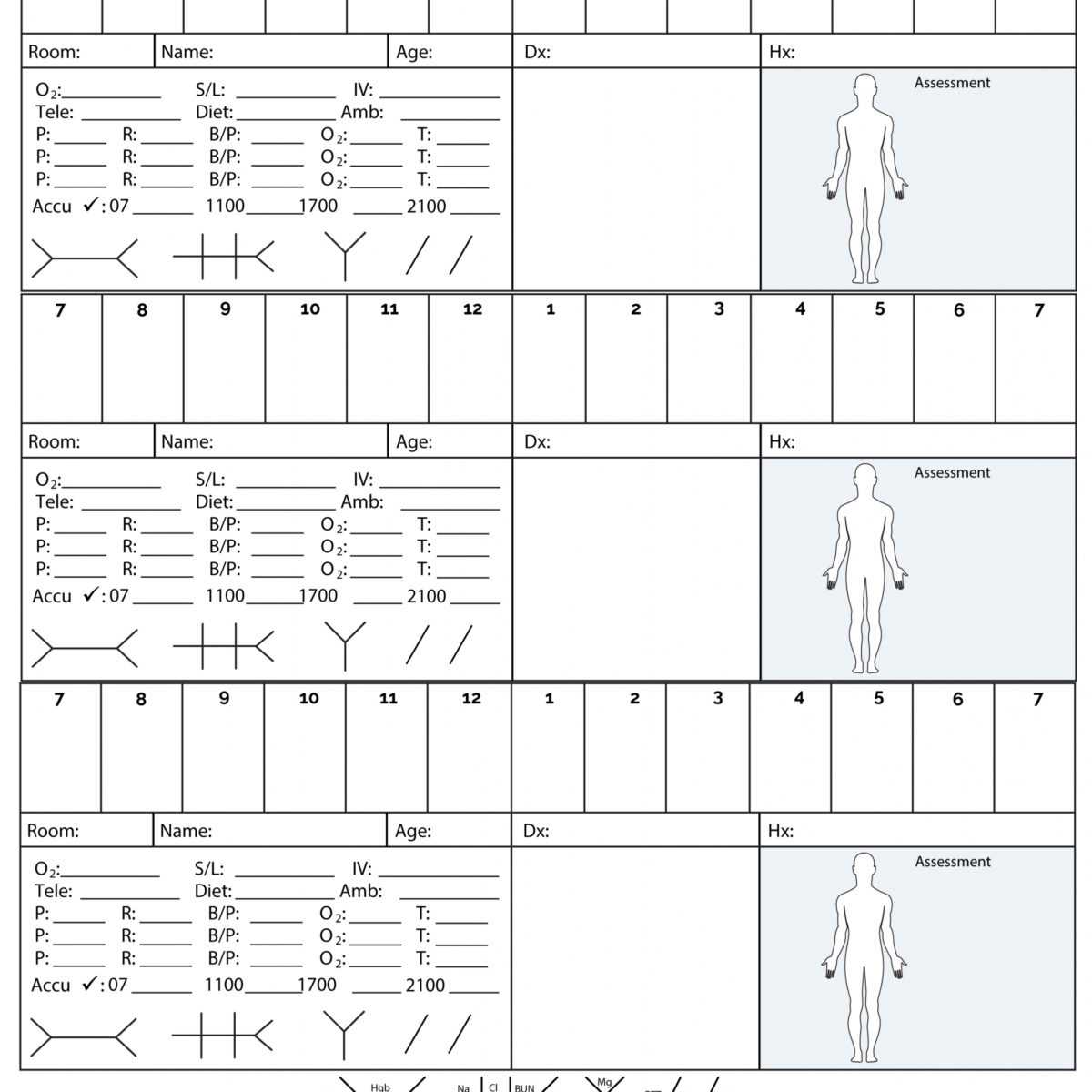 Free 4 Patient Nursing Report Sheet 25 Sheet Pack Nrsng Regarding Charge Nurse Report Sheet Template