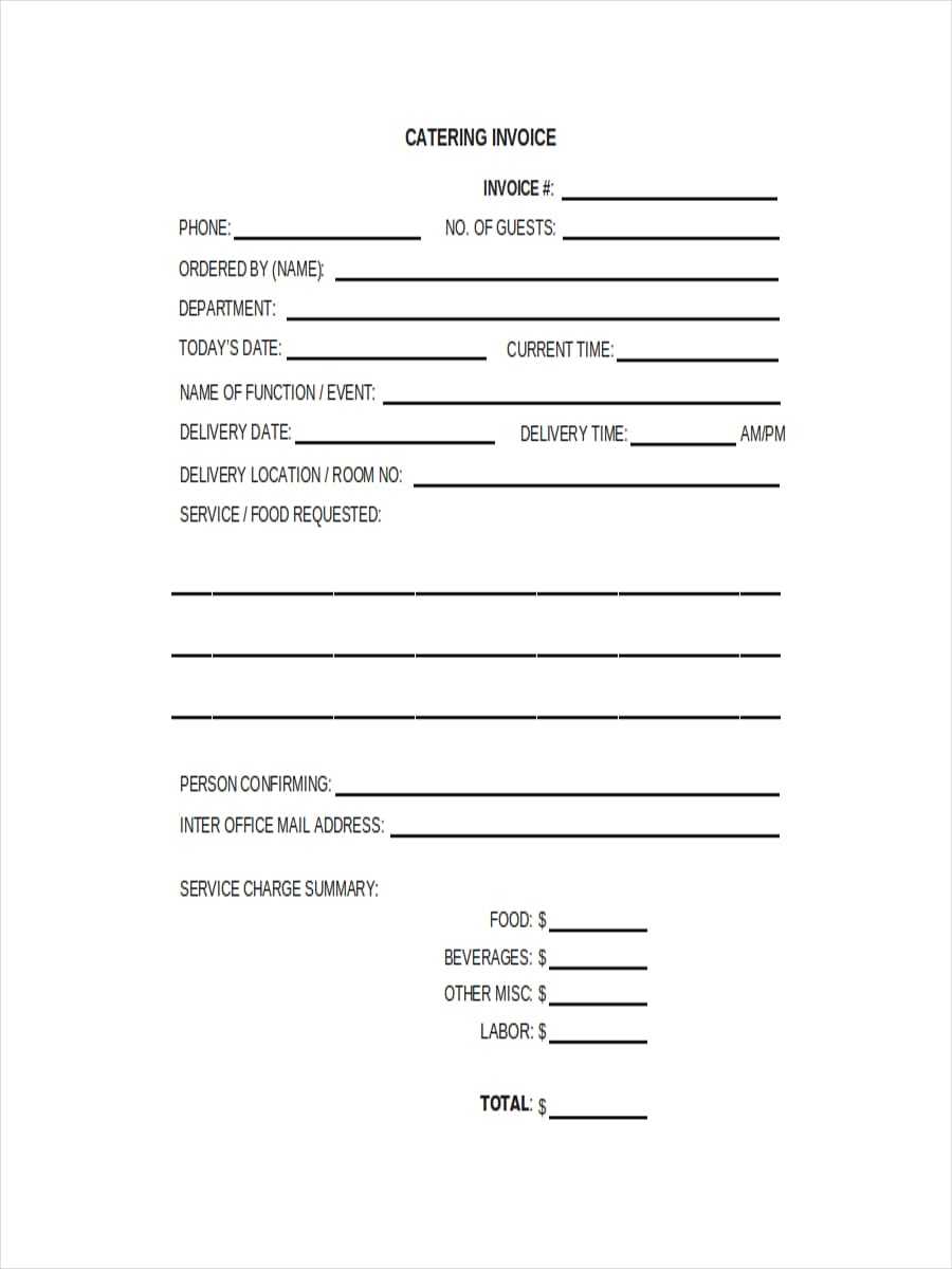 Free 6+ Catering Receipt Examples & Samples In Pdf | Doc Regarding Catering Contract Template Word