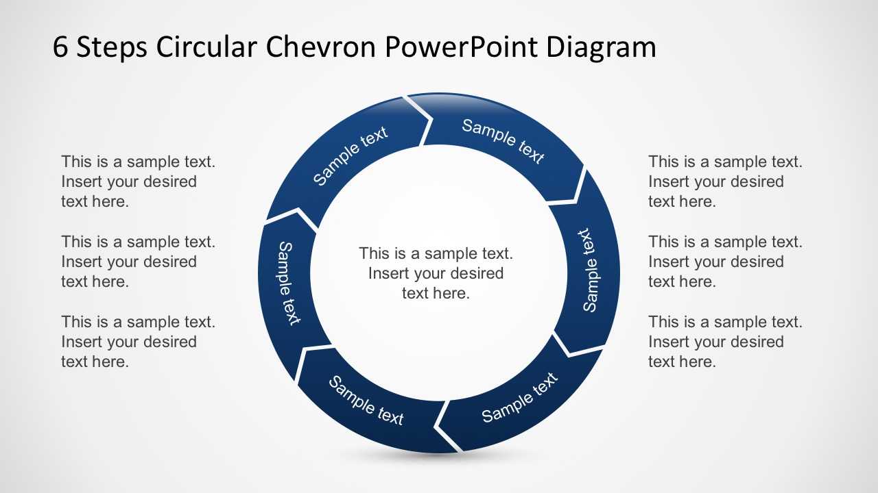 Free 6 Steps Circular Chevron Powerpoint Diagram Pertaining To Powerpoint Chevron Template