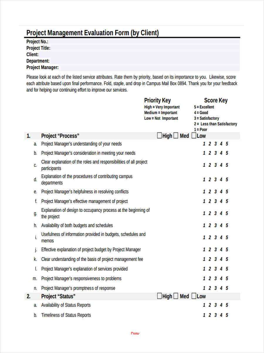 Free 7+ Sample Project Feedback Forms In Word | Pdf For Student Feedback Form Template Word
