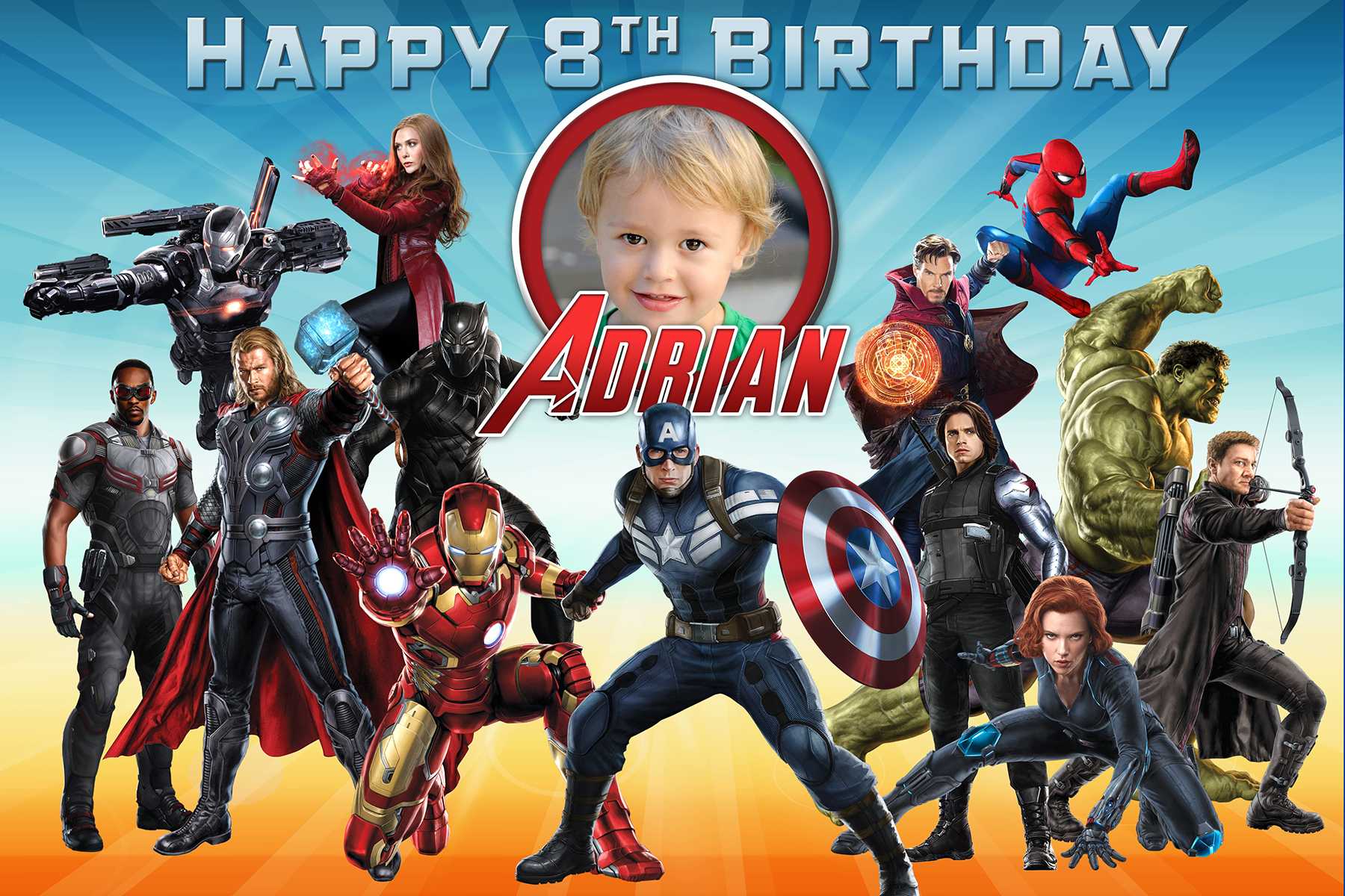 Free Avengers Birthday Tarpaulin | Dioskouri Designs In Avengers Birthday Card Template