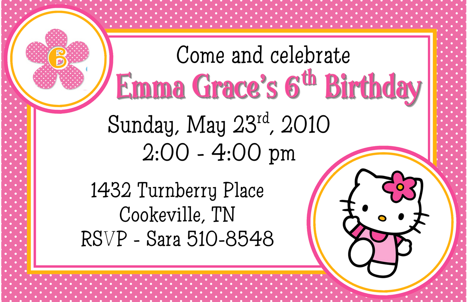 Free Bday Invite Templates ] – Examples Of Best Invitation Intended For Hello Kitty Birthday Card Template Free