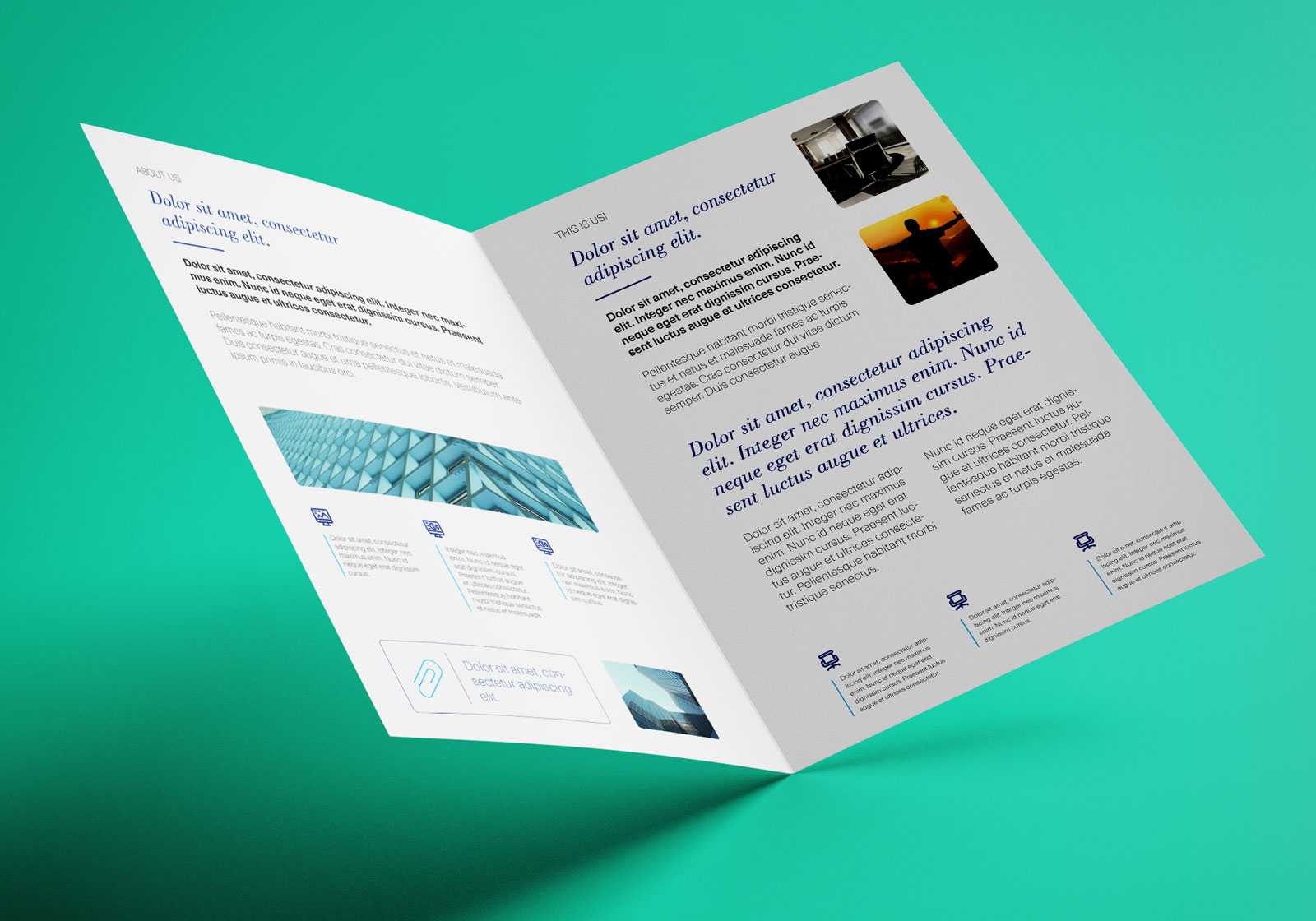 Free Bi Fold A4 Brochure Mockup Psd – Good Mockups With Regard To Two Fold Brochure Template Psd