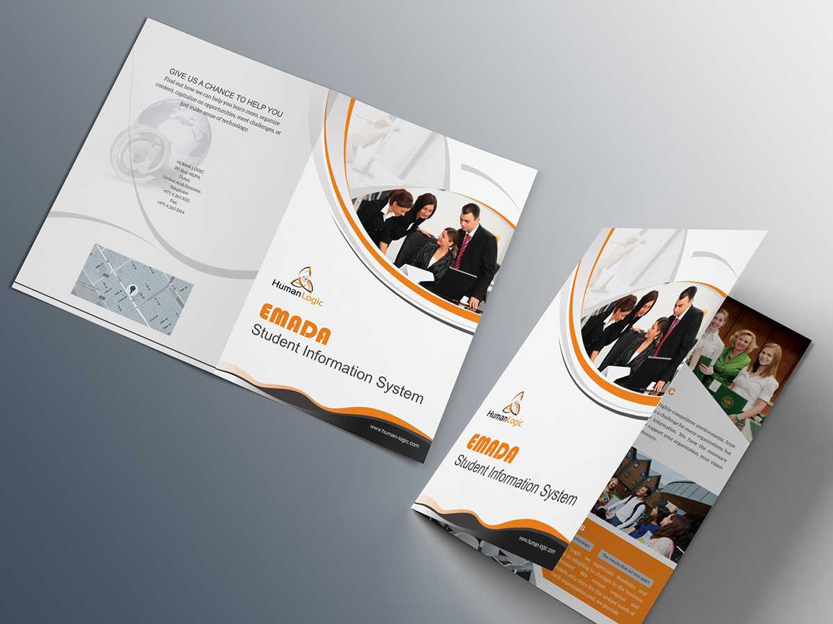 Free Bi Fold Brochure Psd On Behance Pertaining To 2 Fold Brochure Template Psd
