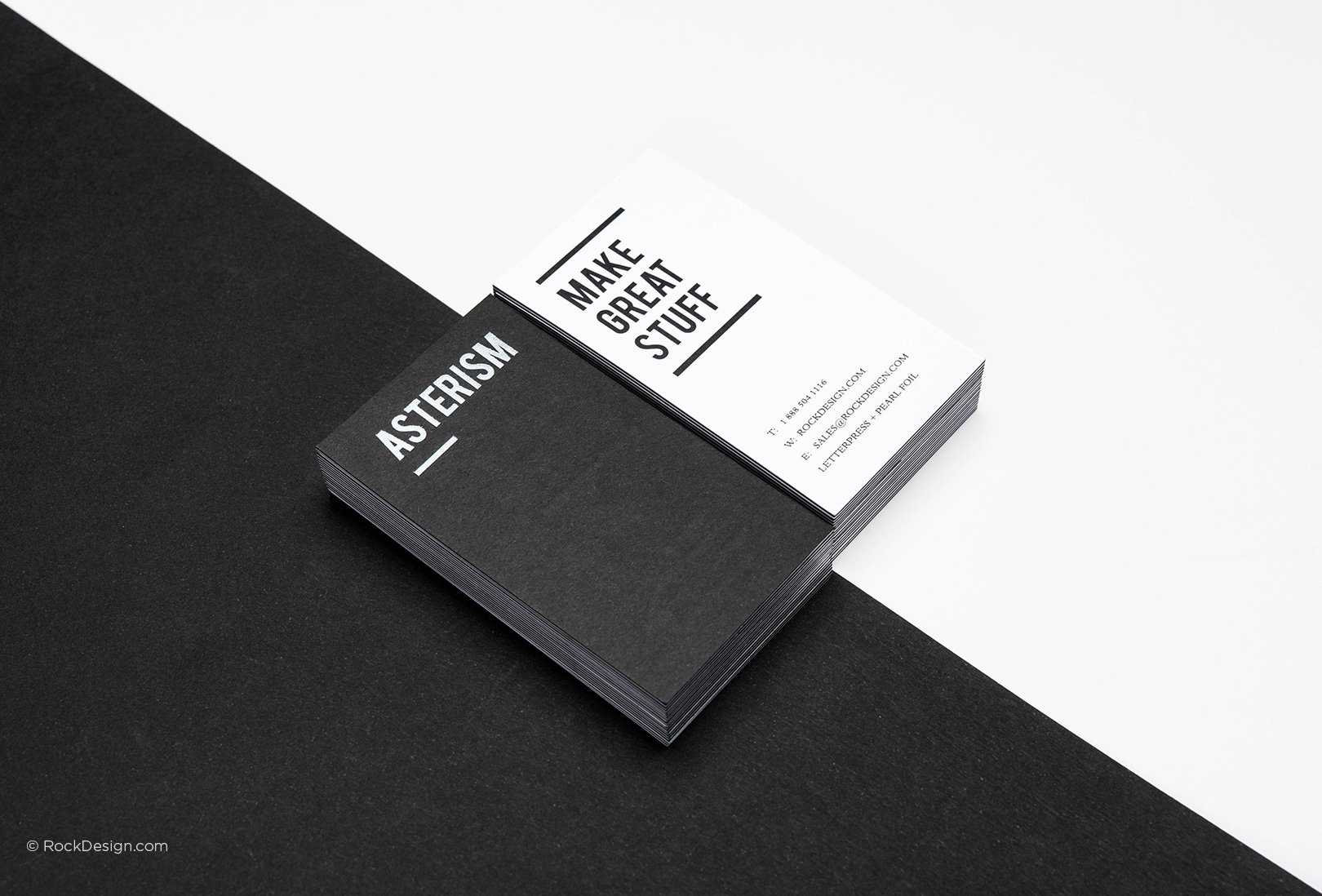 Free Black And White Business Card Templates | Rockdesign Throughout Black And White Business Cards Templates Free