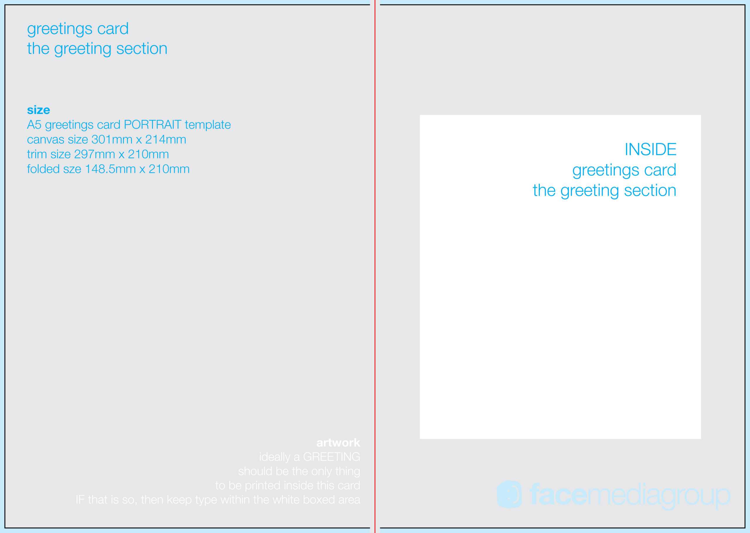 Free Blank Greetings Card Artwork Templates For Download For Card Folding Templates Free
