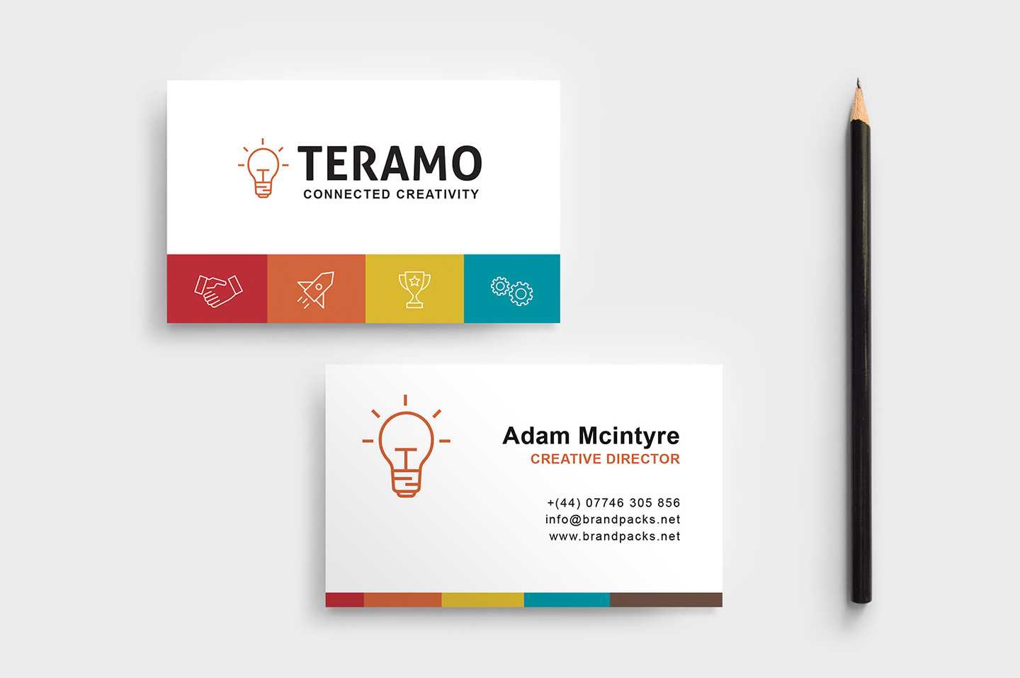 Free Business Card Template In Psd, Ai & Vector – Brandpacks With Professional Business Card Templates Free Download