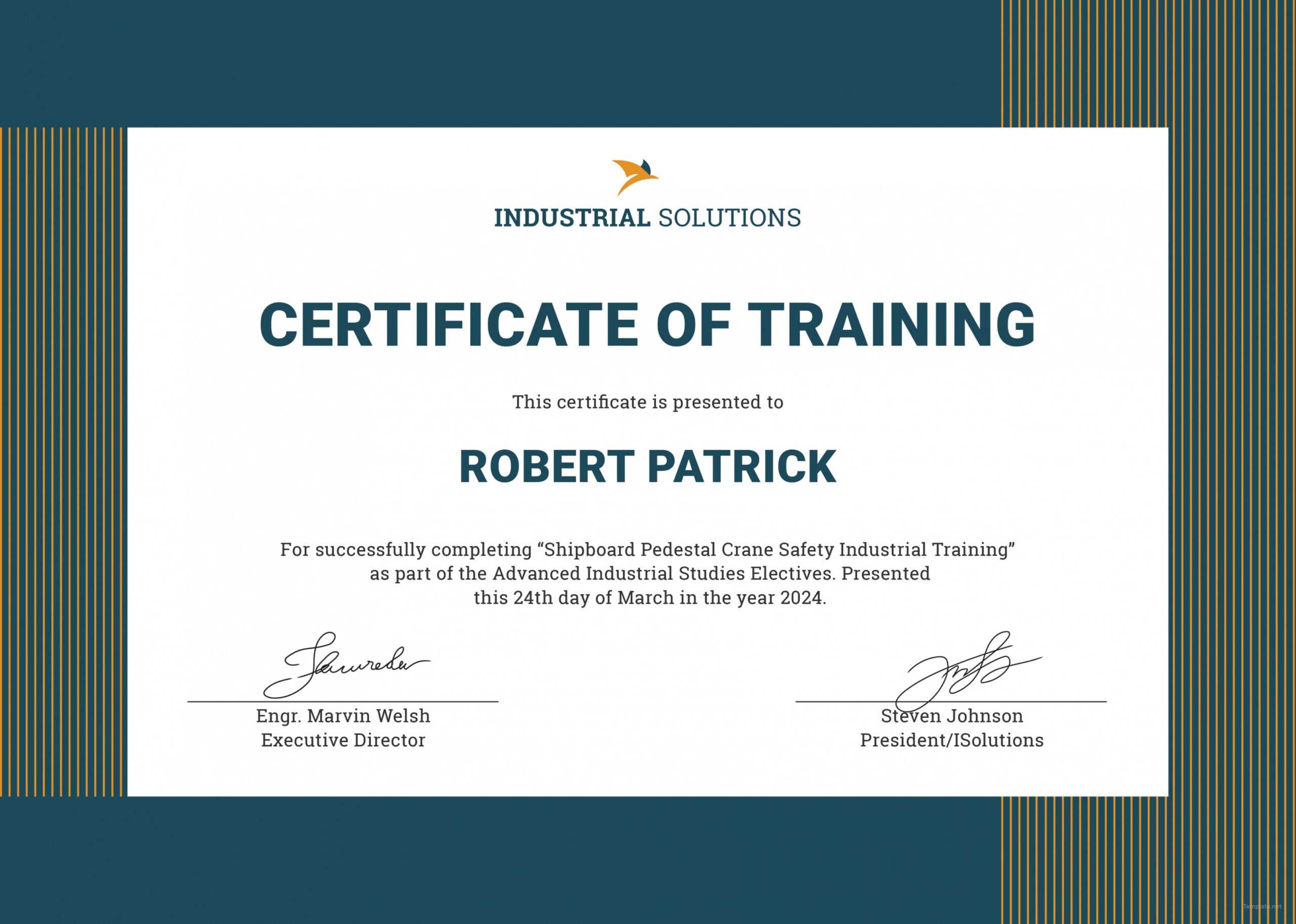 Free Certificate Template Training Filename Elsik Blue Regarding Fall Protection Certification Template