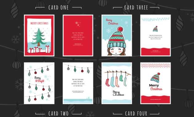 Free Christmas Card Templates For Photoshop &amp; Illustrator throughout Adobe Illustrator Christmas Card Template