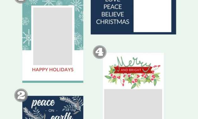 Free Christmas Card Templates - The Crazy Craft Lady with regard to Template For Cards To Print Free