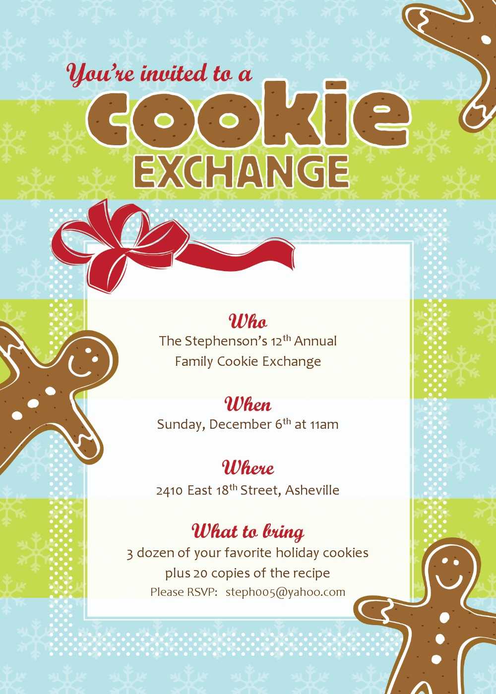 Free Christmas Exchange Cliparts, Download Free Clip Art With Regard To Cookie Exchange Recipe Card Template