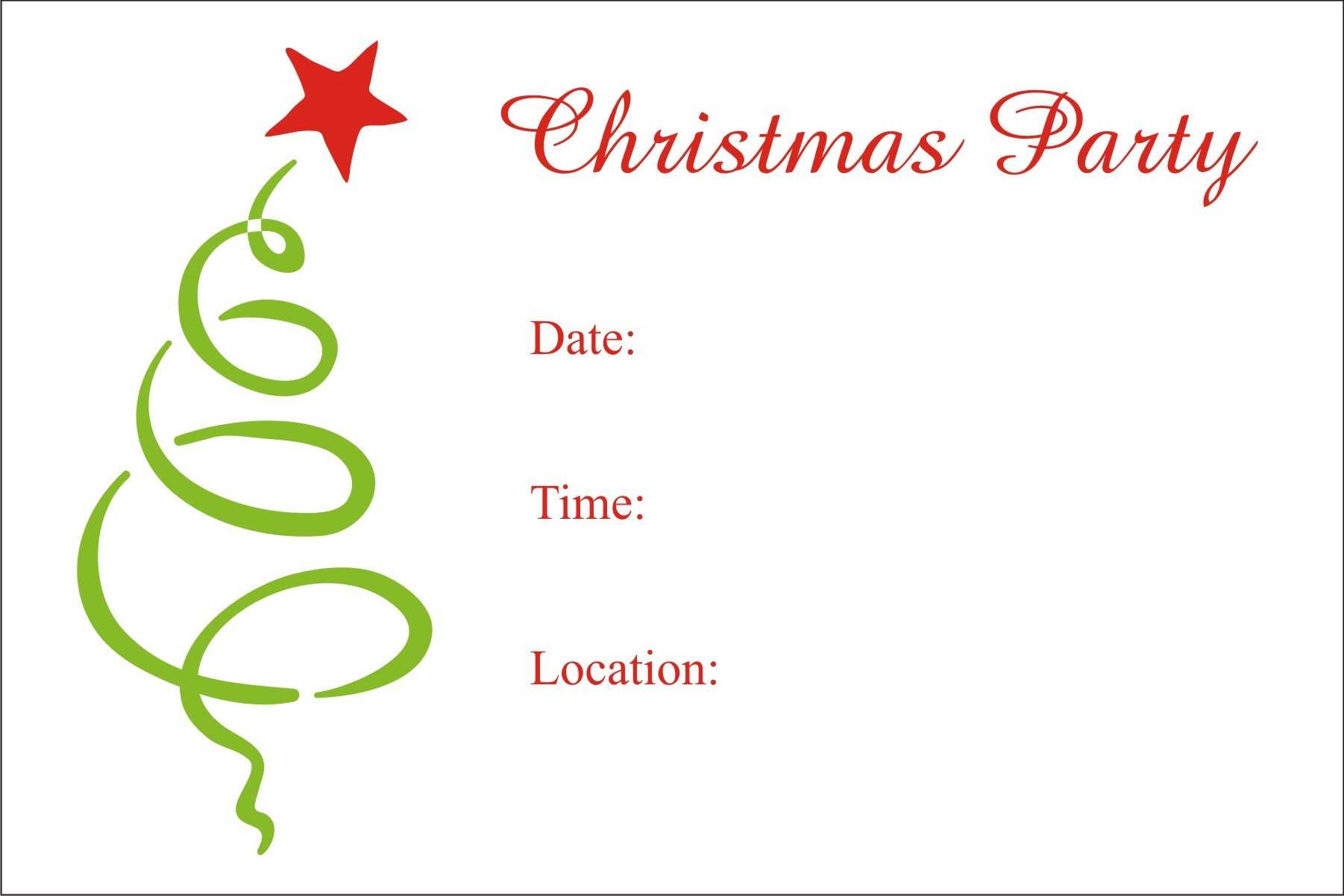 Free Christmas Invites – Zohre.horizonconsulting.co Regarding Free Christmas Invitation Templates For Word