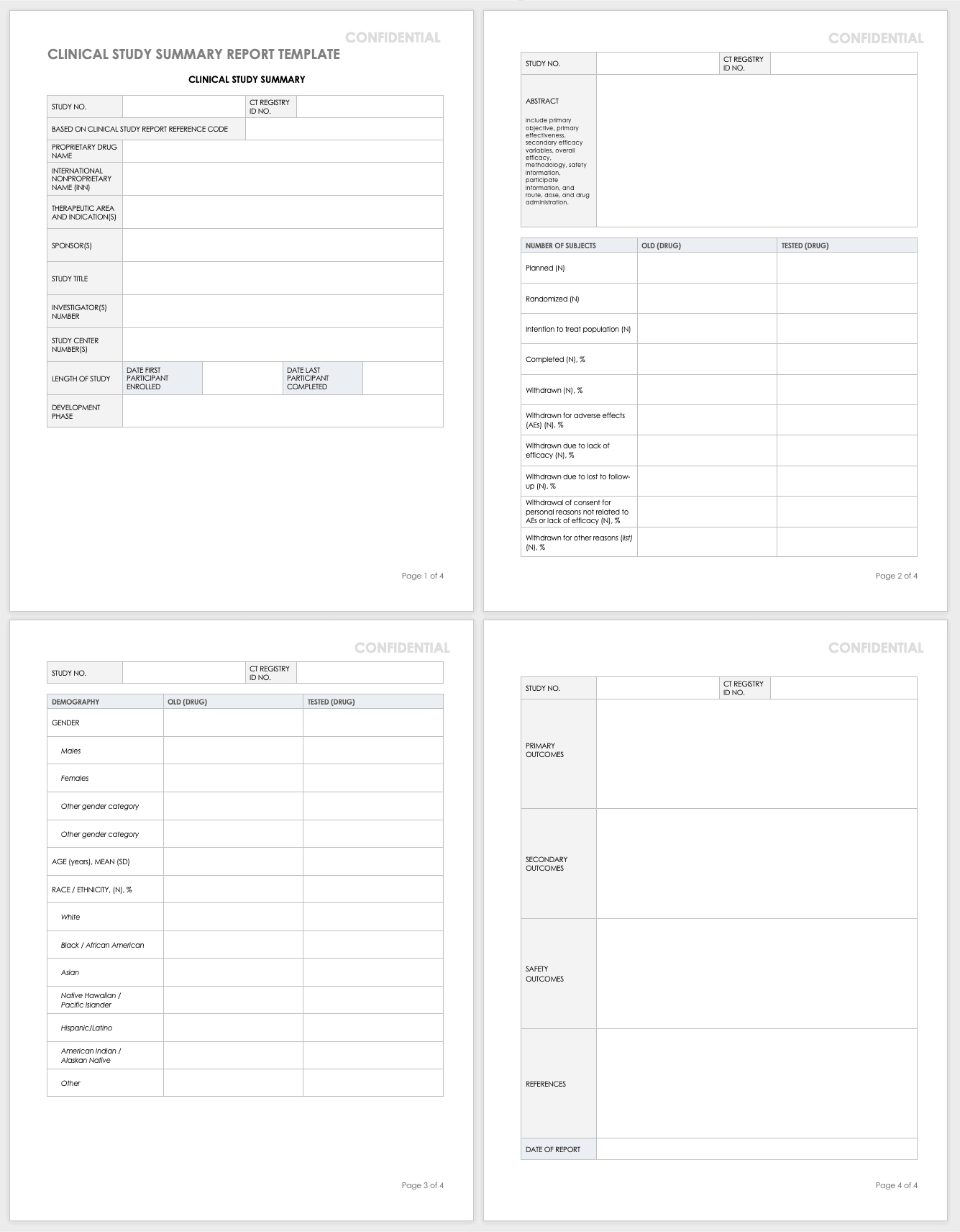 Free Clinical Trial Templates | Smartsheet Intended For Trial Report Template