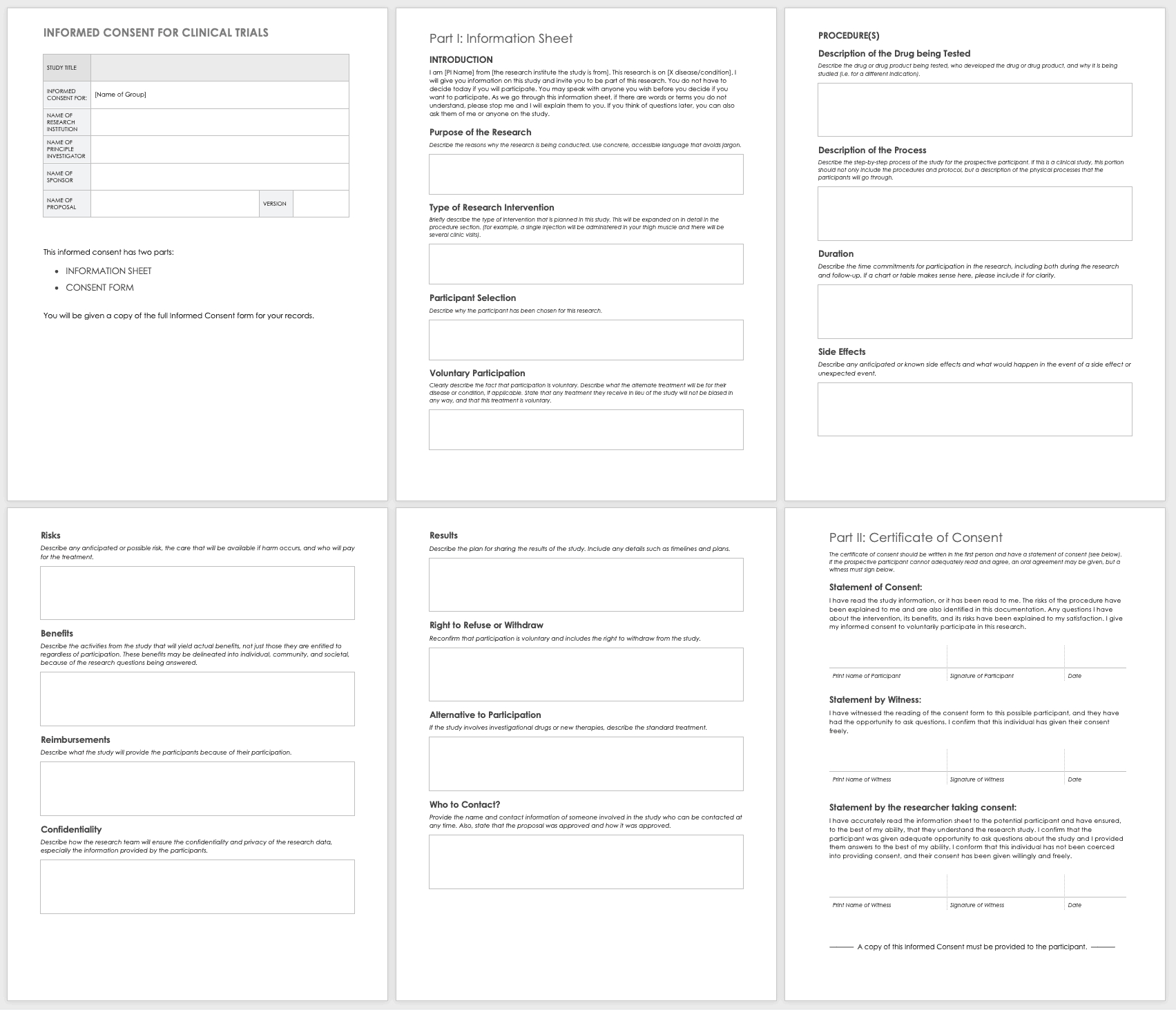 Free Clinical Trial Templates | Smartsheet Throughout Clinical Trial Report Template