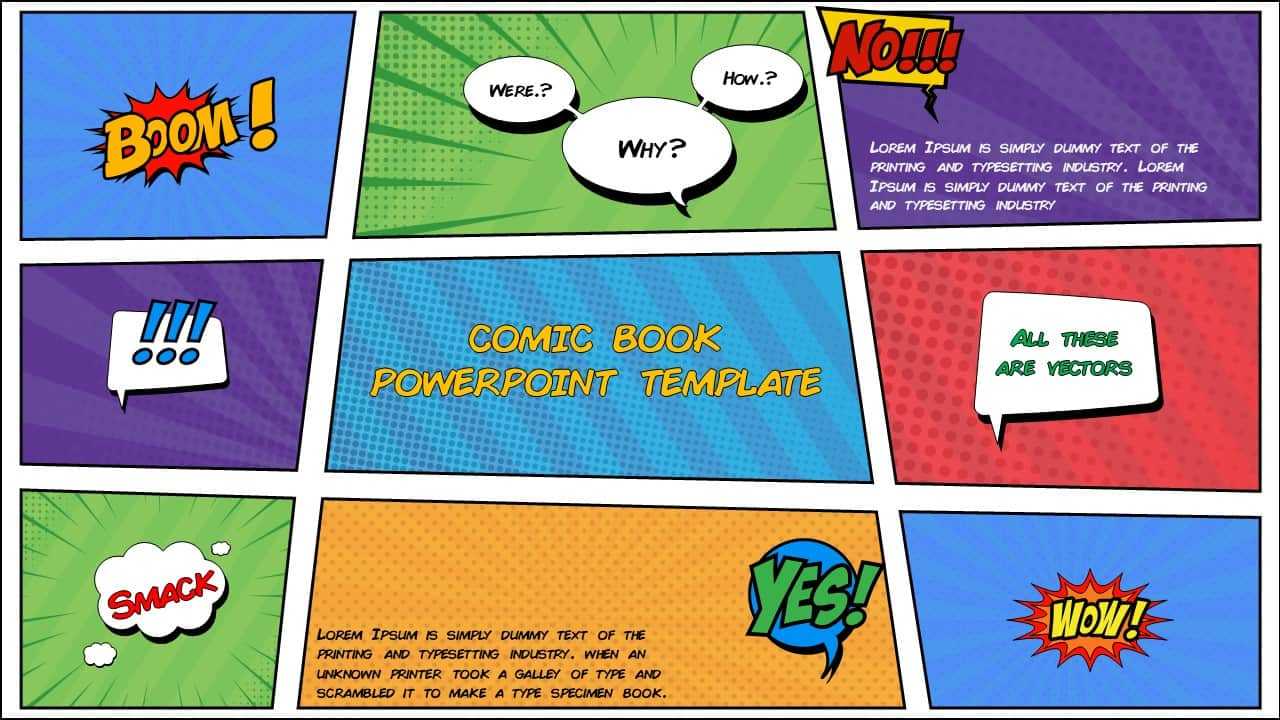 Free Comic Book Powerpoint Template For Download | Slidebazaar Pertaining To Comic Powerpoint Template