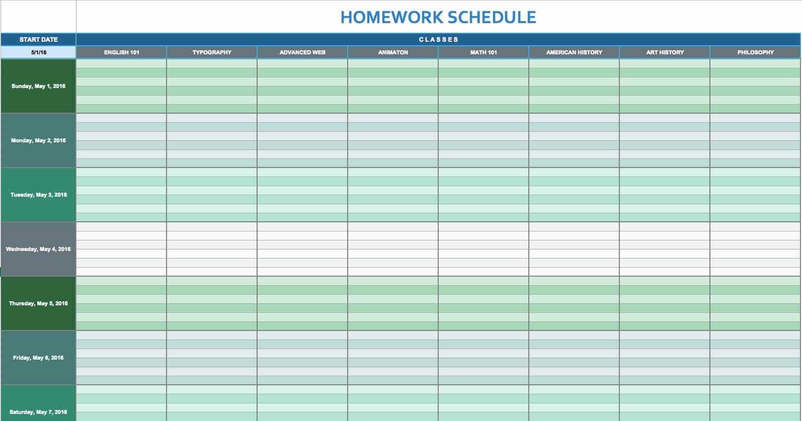 Free Daily Schedule Templates For Excel – Smartsheet Within Daily Activity Report Template