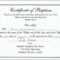 Free Deacon Ordination Certificate Template New Minister Throughout Certificate Of License Template