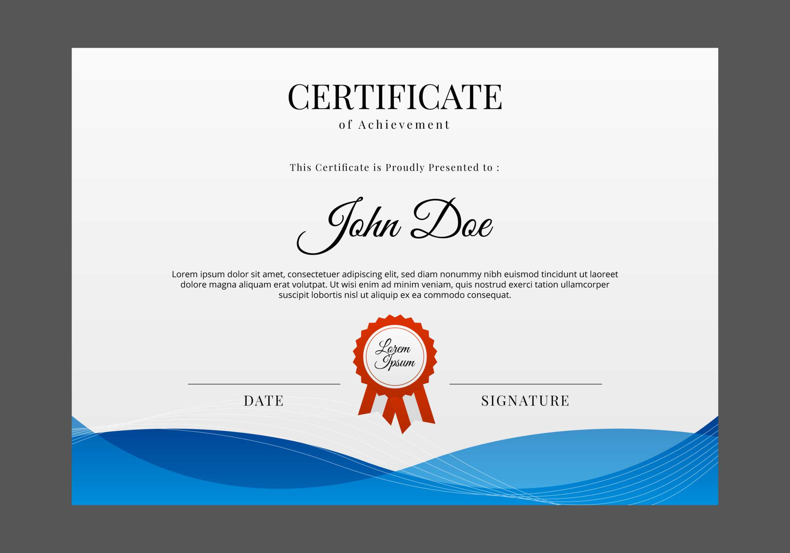 Free Downloads Certificate Templates – Zohre Throughout Design A Certificate Template