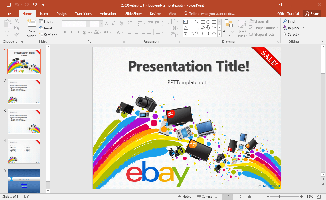 Free Ebay Powerpoint Template With Powerpoint 2013 Template Location