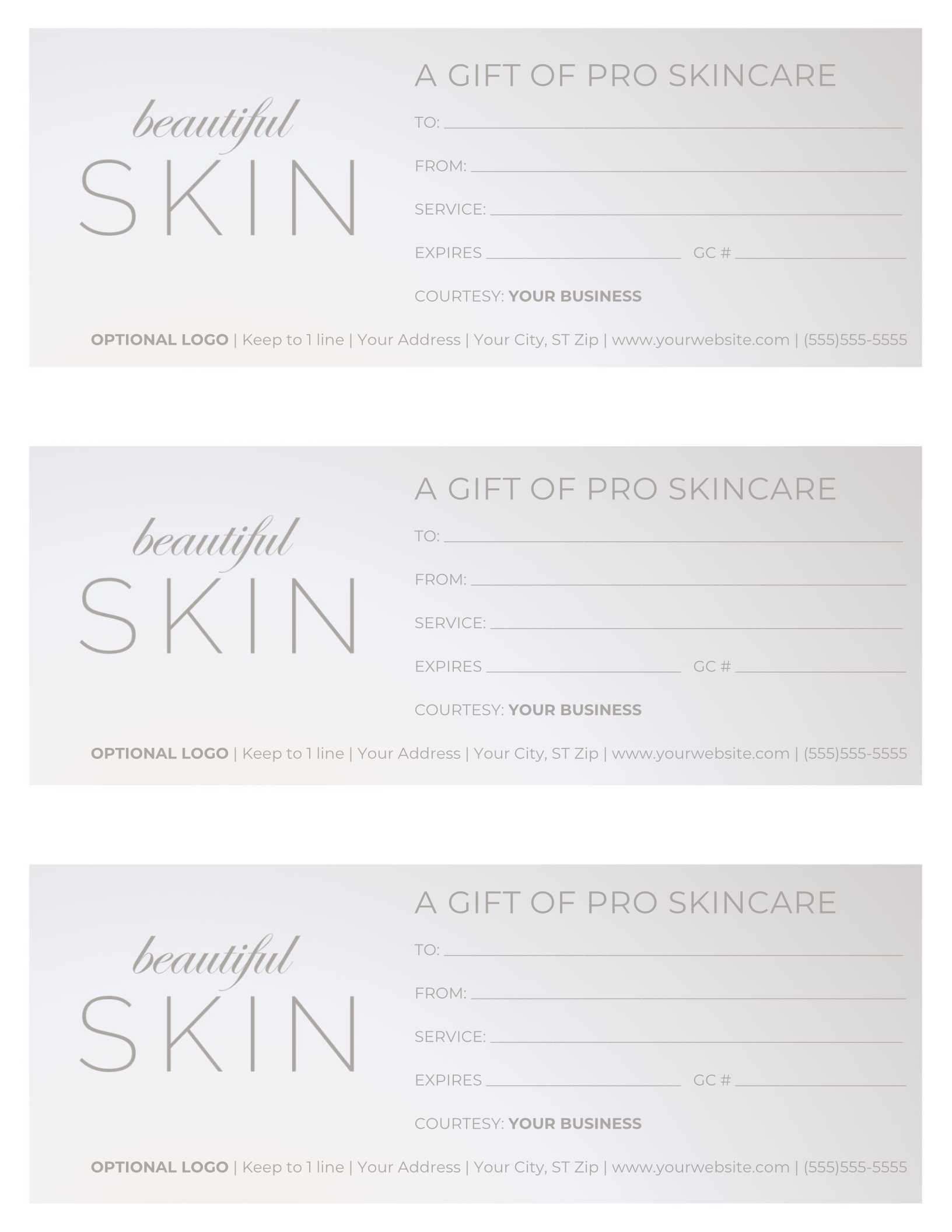 Free Gift Certificate Templates For Massage And Spa In Gift Certificate Log Template