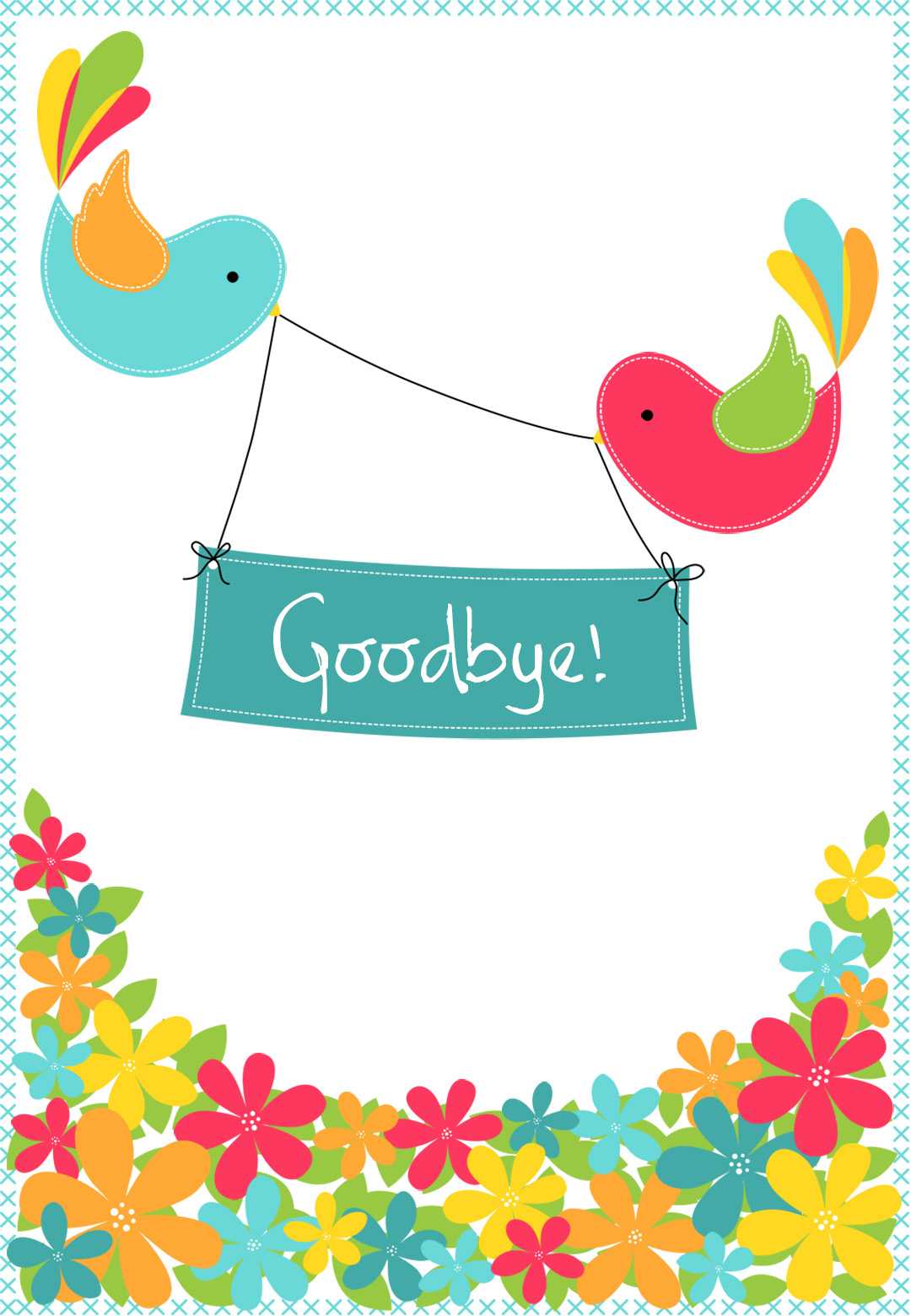 Free Goodbye Cards – Zohre.horizonconsulting.co In Good Luck Card Templates