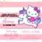 Free Hello Kitty Unicorn Invitation Template – Bagvania Throughout Hello Kitty Birthday Card Template Free