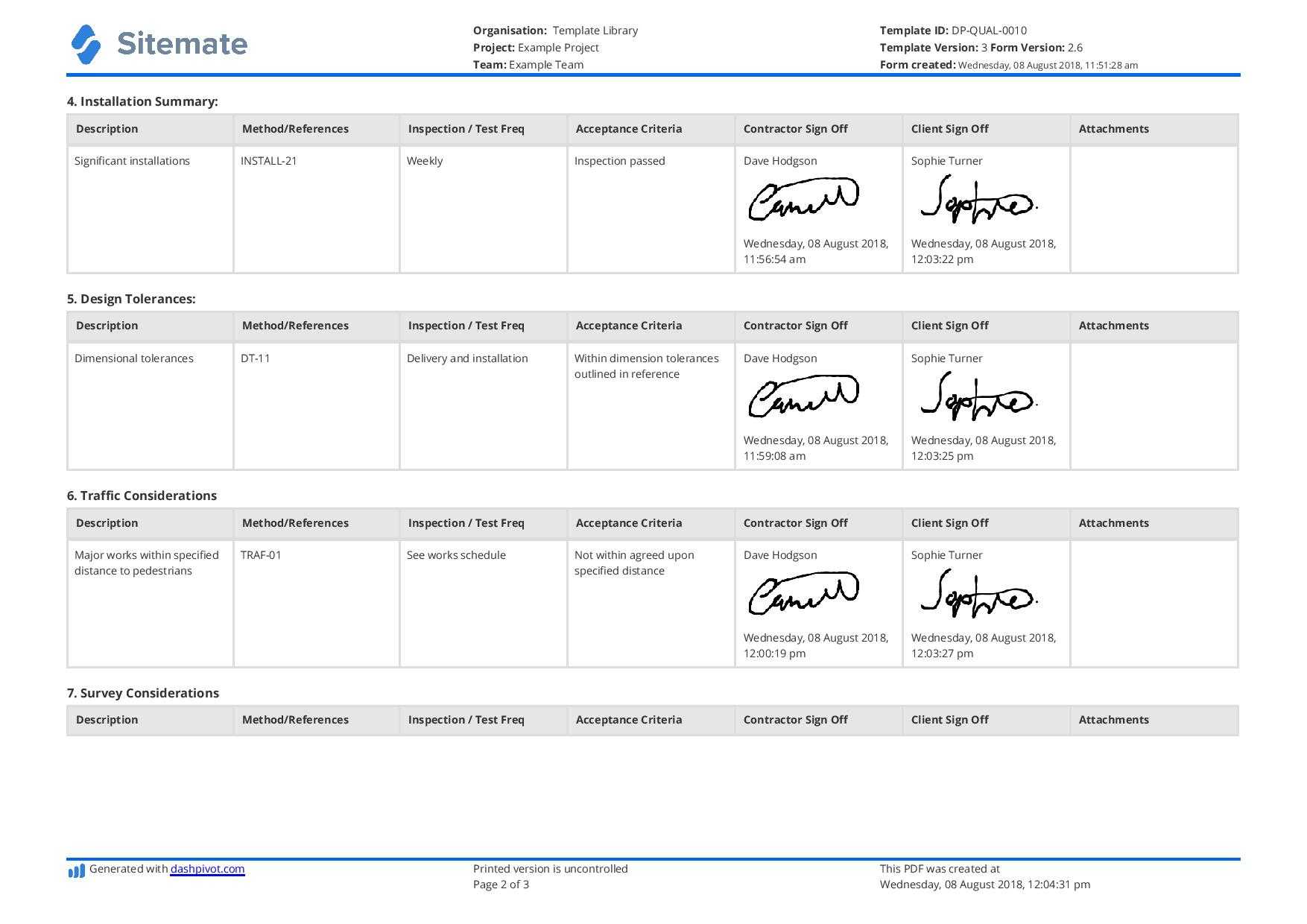 Free Inspection And Test Plan Template (Better Than Excel Within Test Summary Report Excel Template