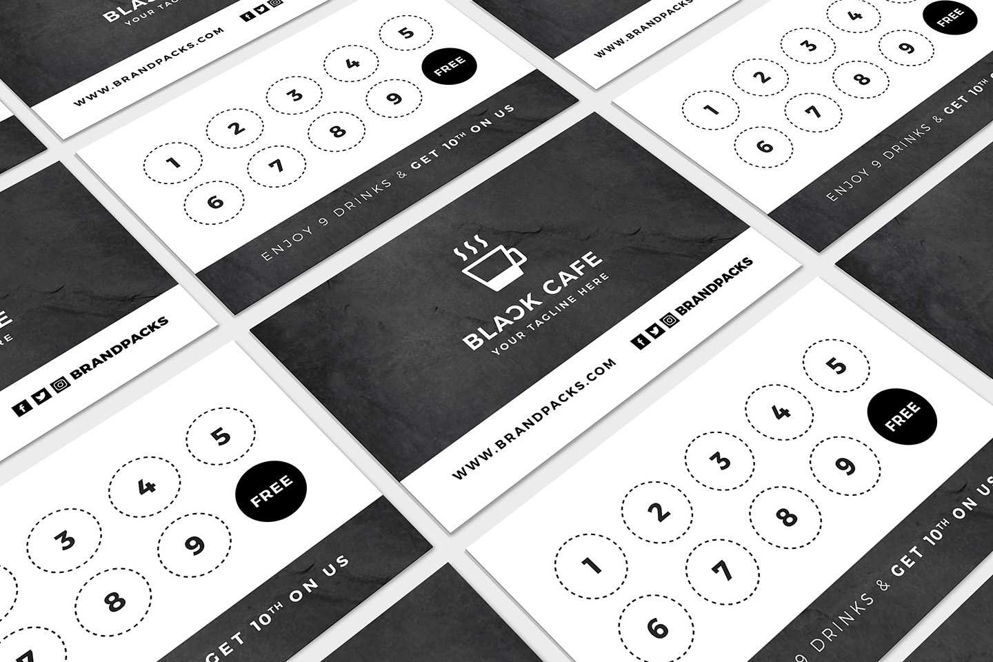 Free Loyalty Card Templates – Psd, Ai & Vector – Brandpacks Within Template For Membership Cards