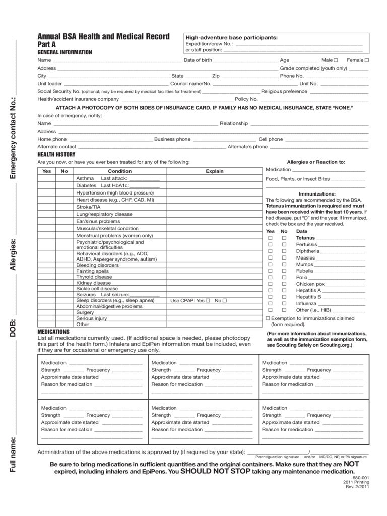 Free Medical Form Template – Zohre.horizonconsulting.co Regarding Medical History Template Word