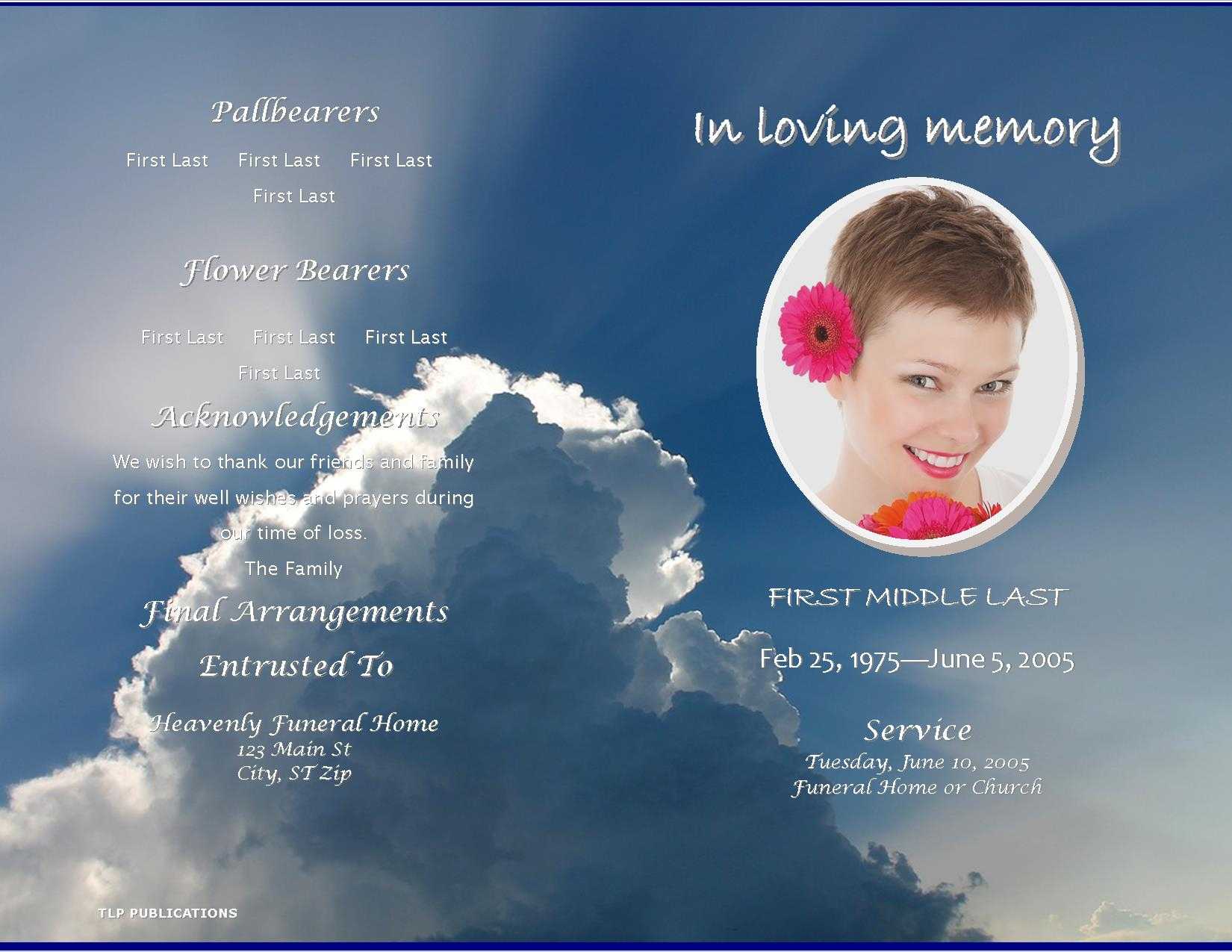 Free Memorial Cards Template – Zohre.horizonconsulting.co Inside Memorial Cards For Funeral Template Free