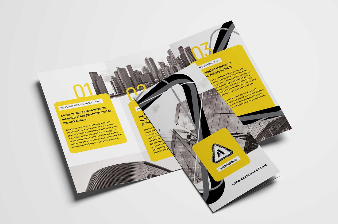 Free Modern Trifold Brochure Template For Photoshop With Regard To Fancy Brochure Templates