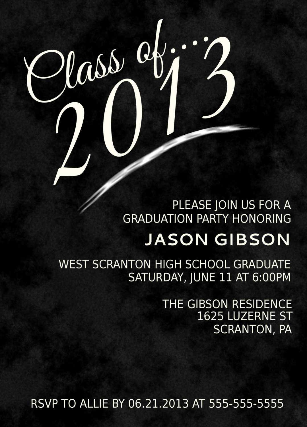Free Party Templates For Word Graduation Party Invitation Throughout Graduation Invitation Templates Microsoft Word