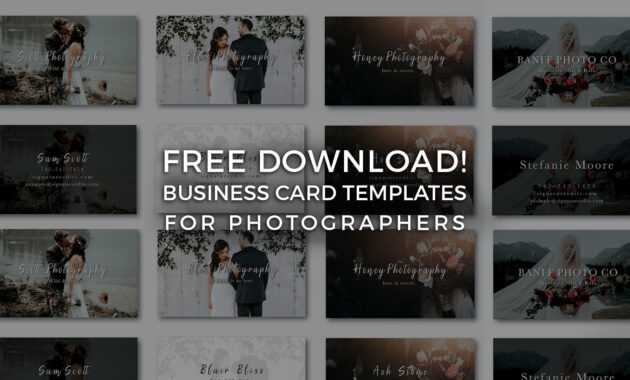 Free Photographer Business Card Templates! - Signature Edits intended for Free Business Card Templates For Photographers