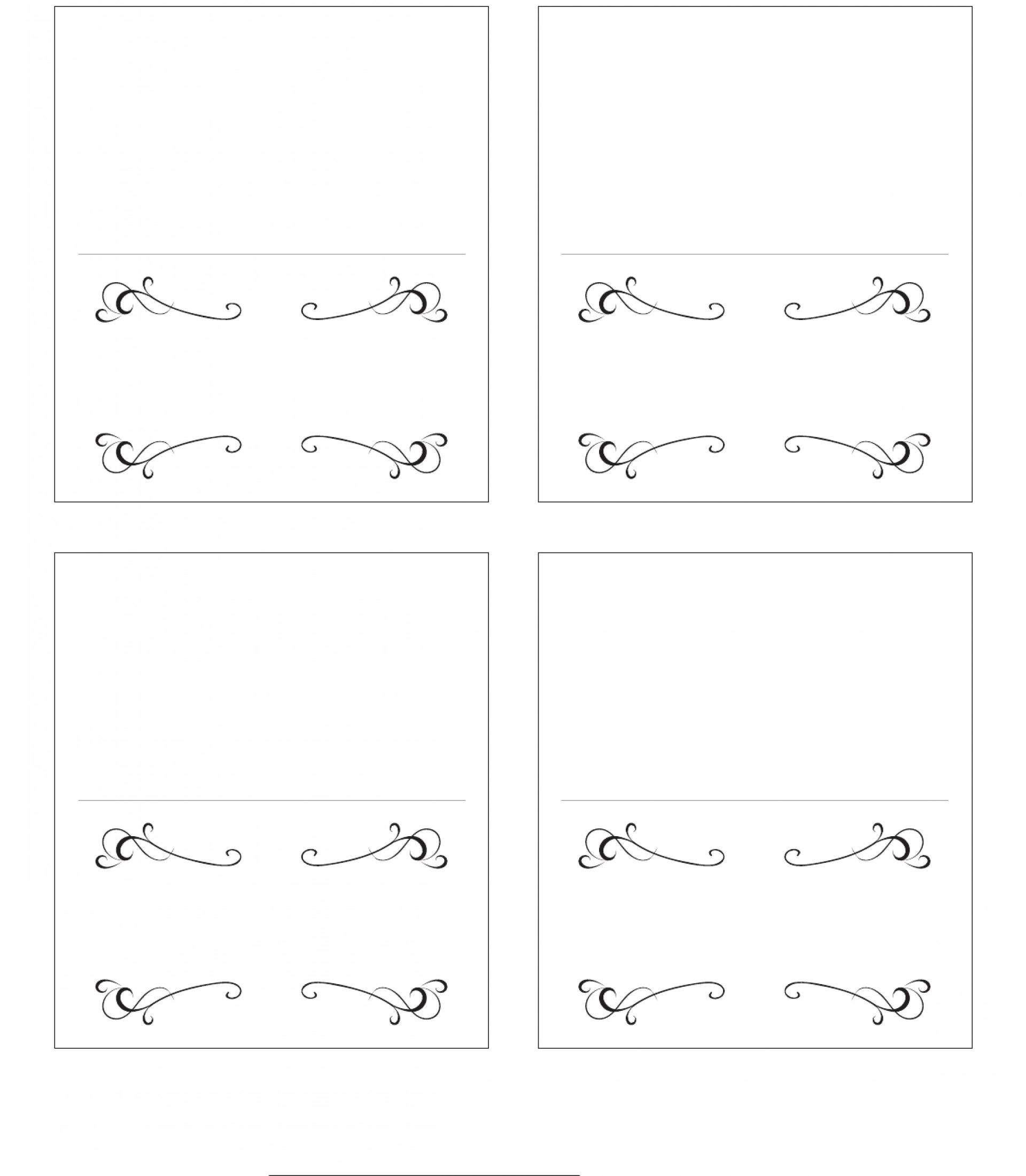 Free Place Card Template 6 Per Sheet – Mahre Within Place Card Template 6 Per Sheet