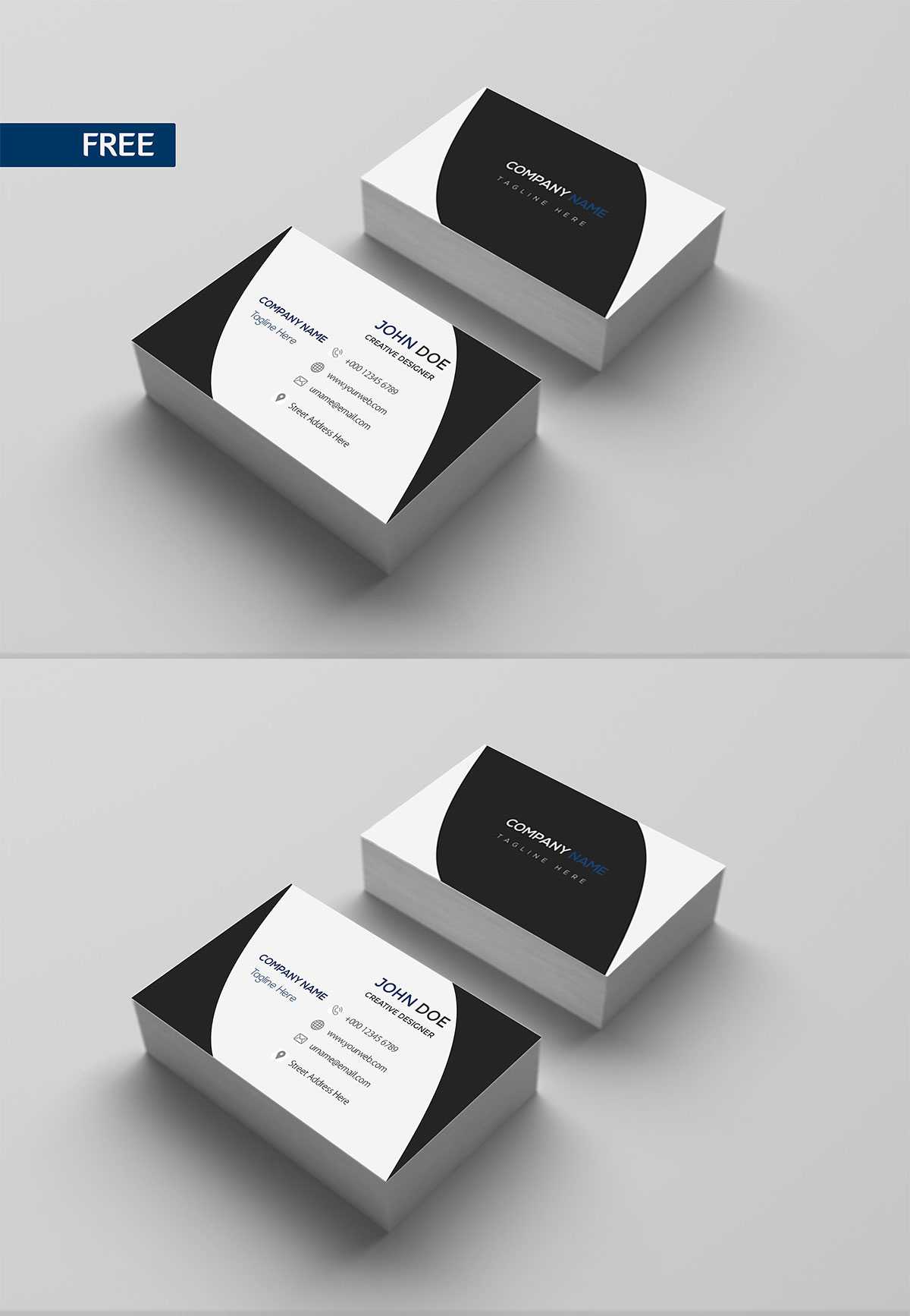 Free Print Design Business Card Template – Creativetacos Within Free Bussiness Card Template