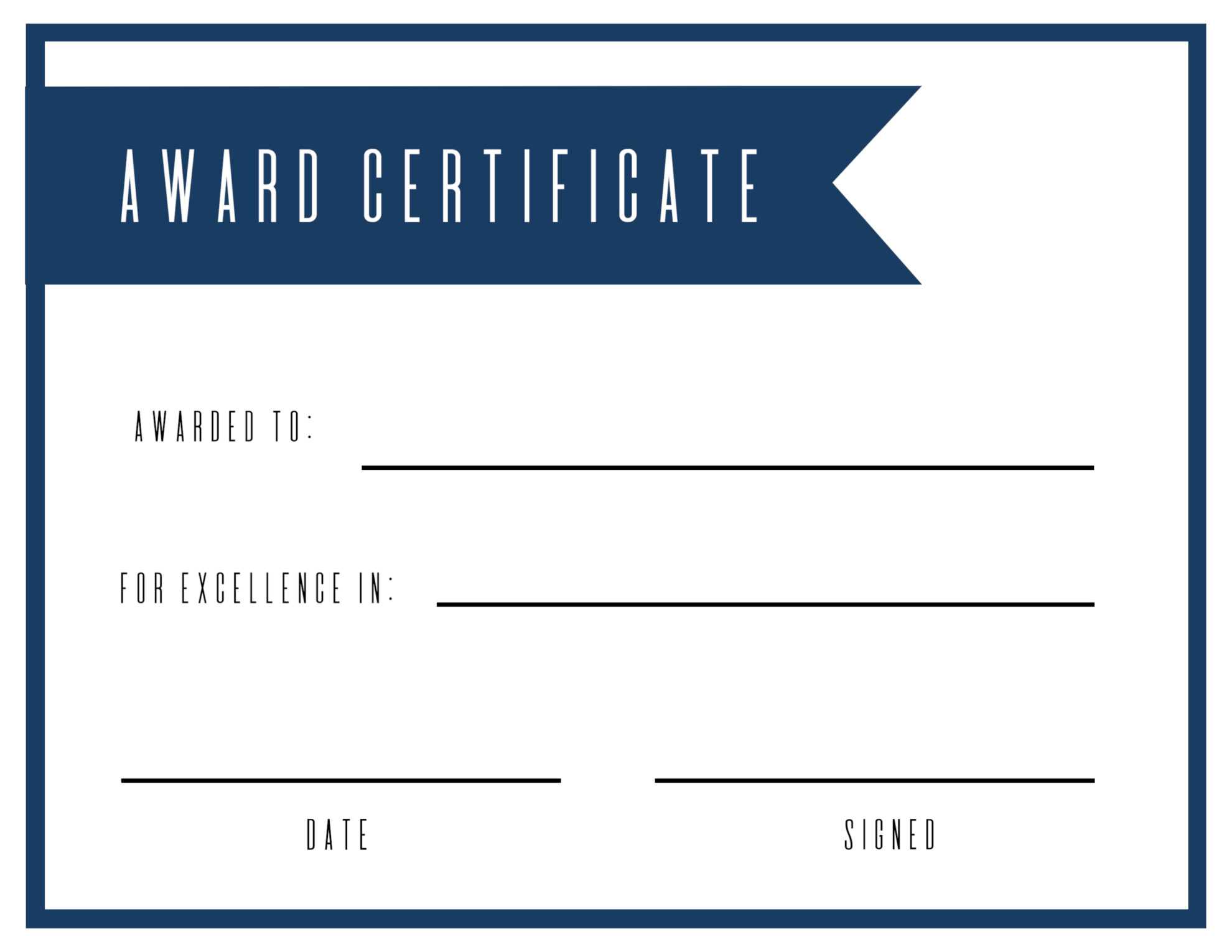 Free Printable Award Certificate Template – Paper Trail Design For Halloween Certificate Template