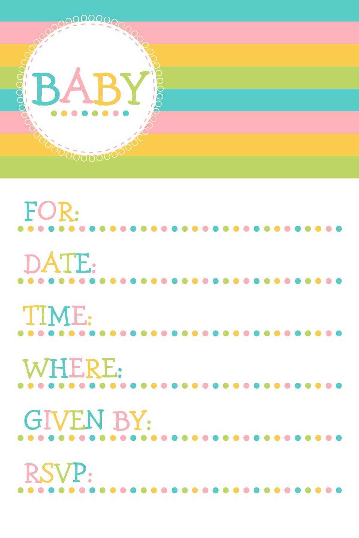 Free Printable Baby Shower Invites – Zohre.horizonconsulting.co Within Free Baby Shower Invitation Templates Microsoft Word