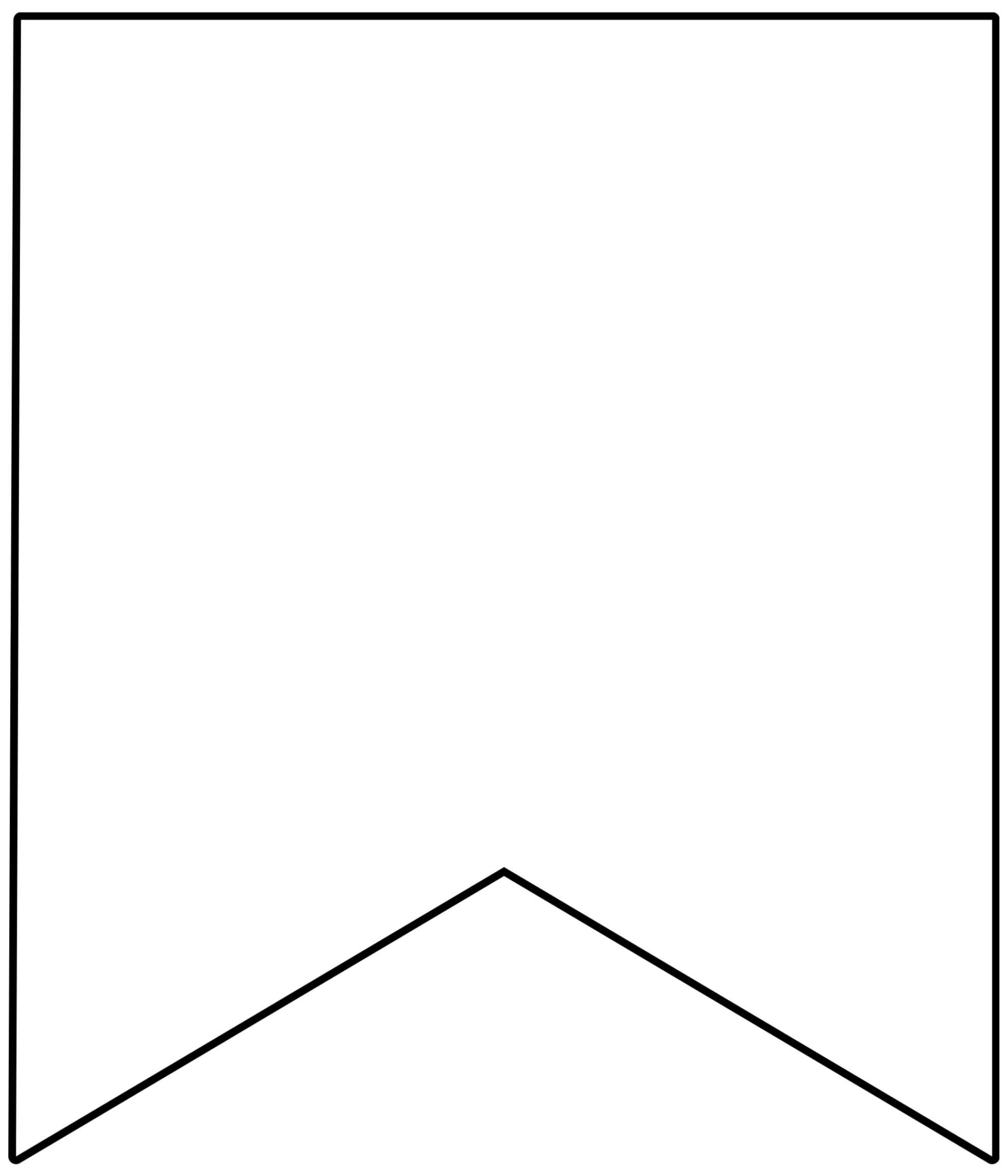 Free Printable Banner Templates {Blank Banners} - Paper Within Free Triangle Banner Template
