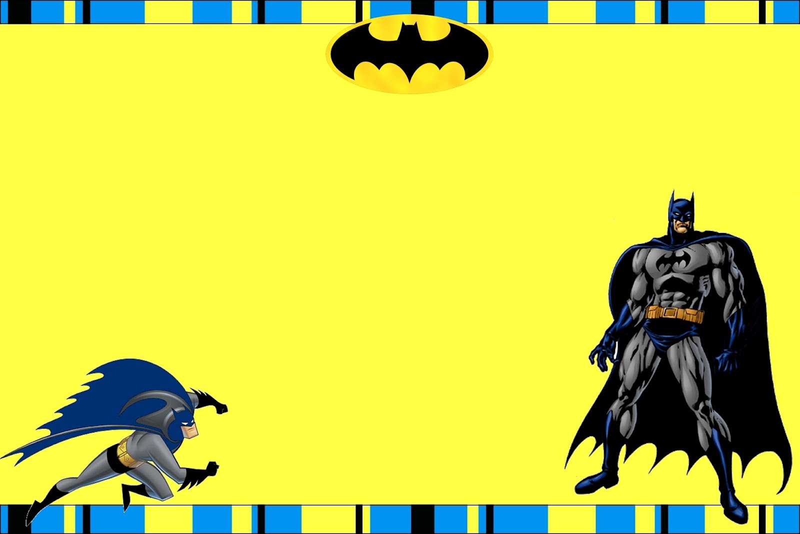 Free Printable Batman Birthday Invitations For Batman Birthday Card Template
