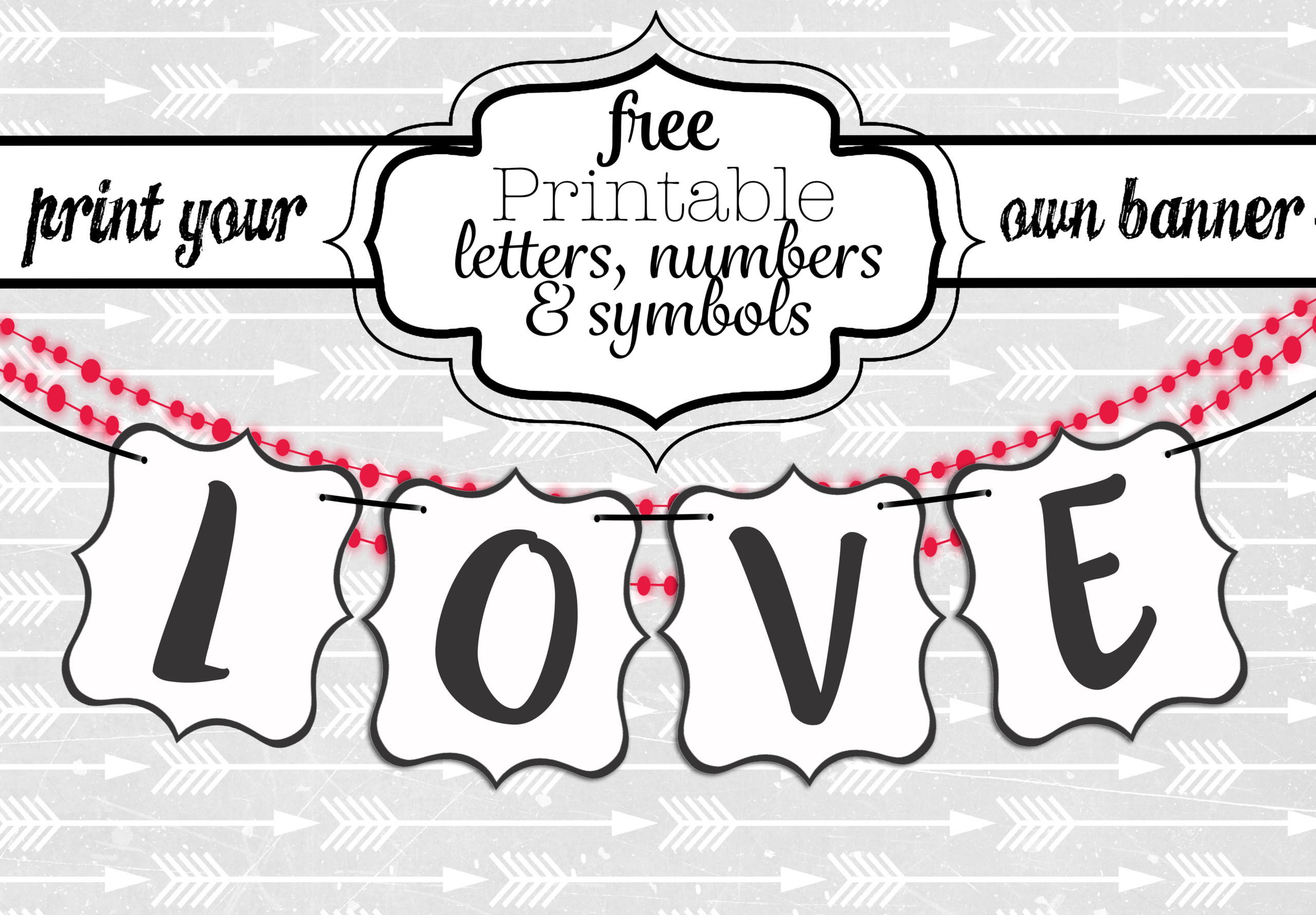 Free Printable Black And White Banner Letters | Swanky Inside Diy Banner Template Free