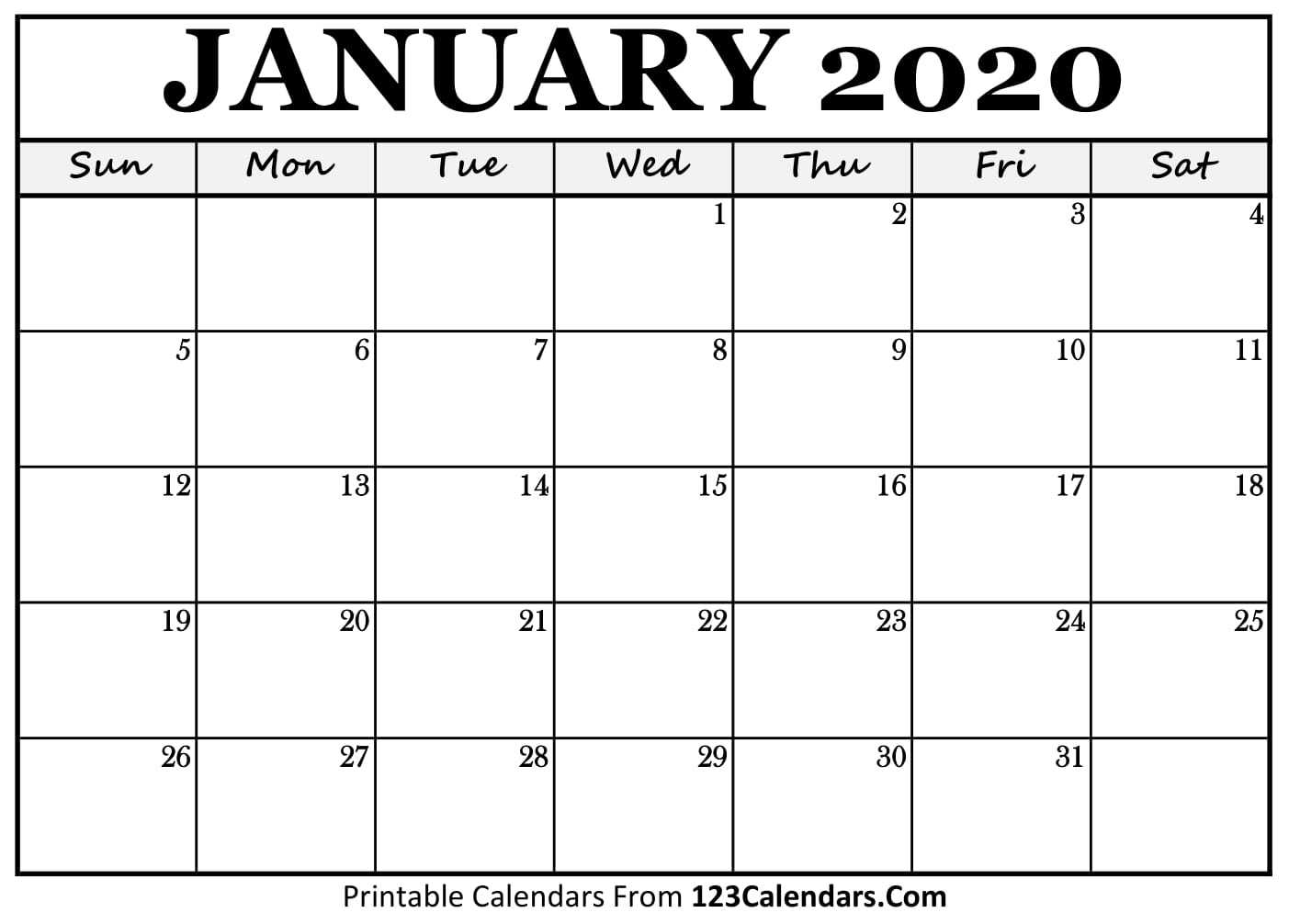Free Printable Calendar | 123Calendars Throughout Blank Calander Template