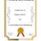 Free Printable Certificate Templates | Customize Online With with regard to Free Printable Blank Award Certificate Templates