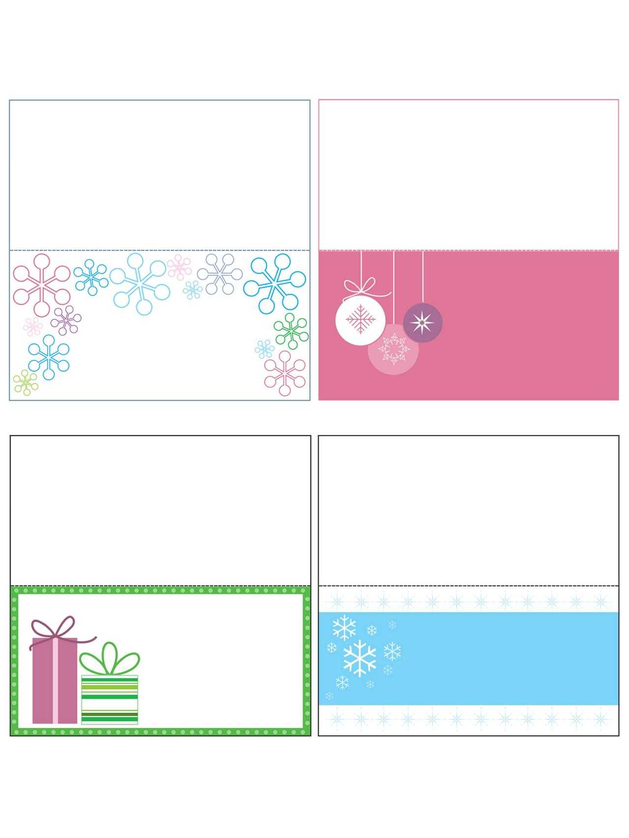 Free Printable Christmas Card Labels – Christmas Printables Pertaining To Template For Cards To Print Free