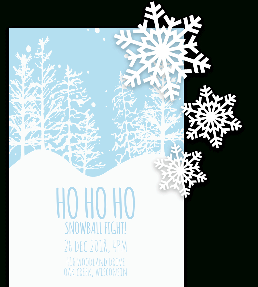 Free Printable Christmas Invitation Templates In Word! With Regard To Free Christmas Invitation Templates For Word